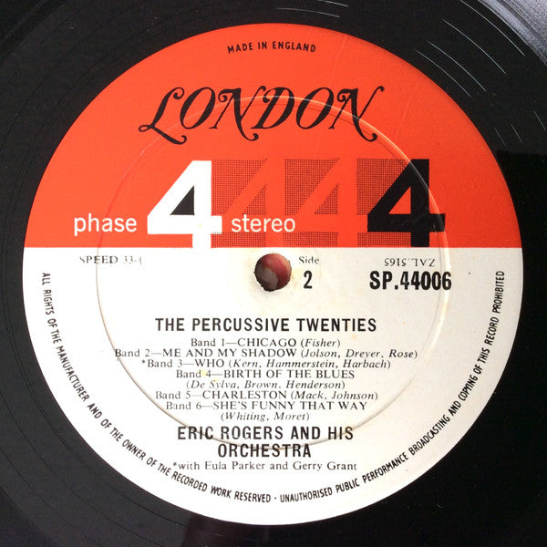 Eric Rogers And His Orchestra* : The Percussive Twenties (LP, Album, gat)