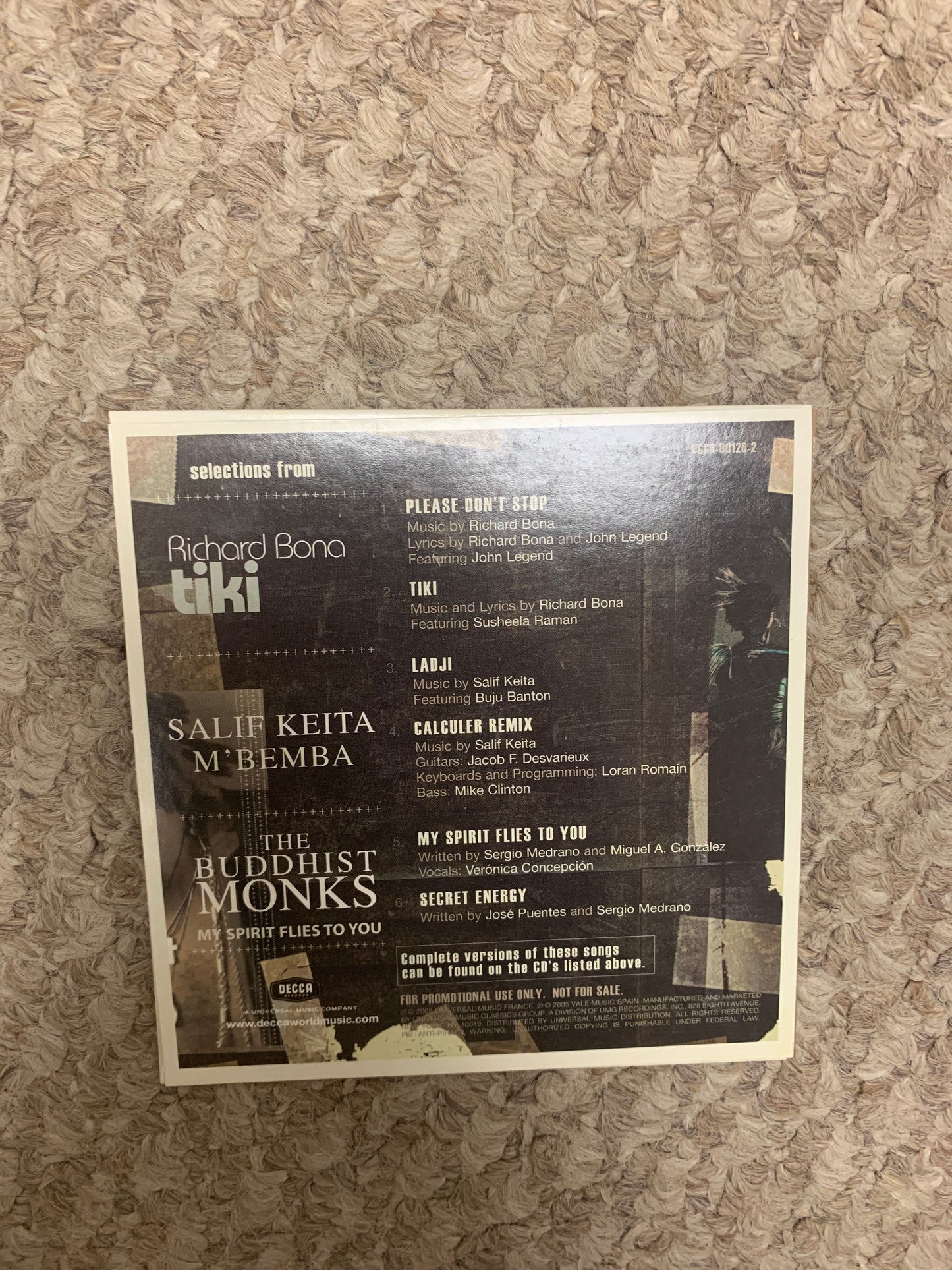 Varios: muestra de CD de World of Music