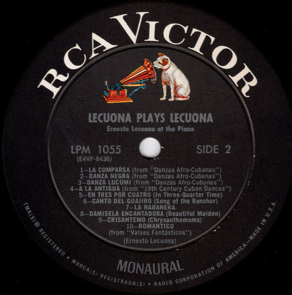Lecuona* : Lecuona Plays Lecuona (LP, Mono, RE)