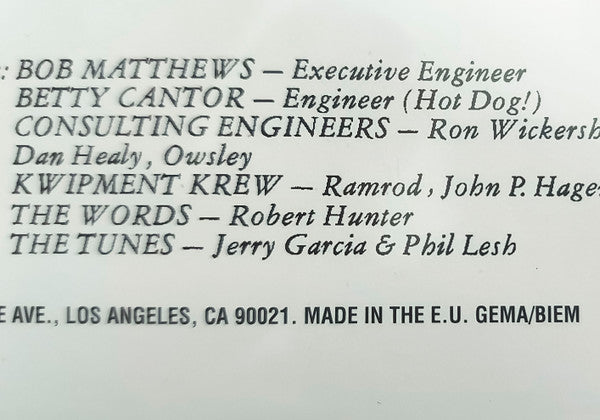 Grateful Dead* : Aoxomoxoa (LP, Album, RE, RM, 180)