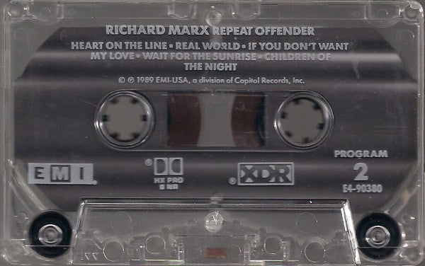 Richard Marx : Repeat Offender (Cass, Album)