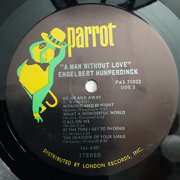 Engelbert Humperdinck : A Man Without Love (LP, Album)