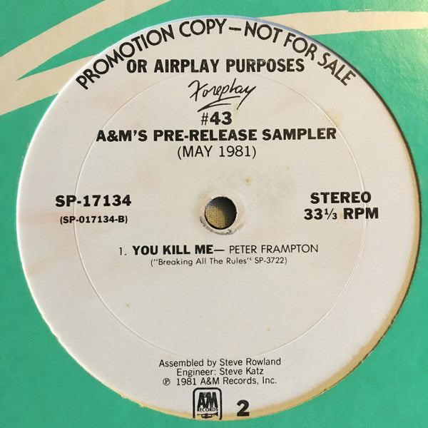 Various : Foreplay #43 (LP, Promo, Smplr)