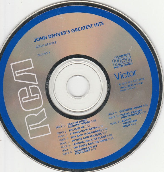 John Denver : John Denver's Greatest Hits (CD, Comp, RE)