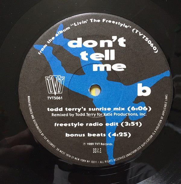 Freestyle Orchestra : Don't Tell Me (12")