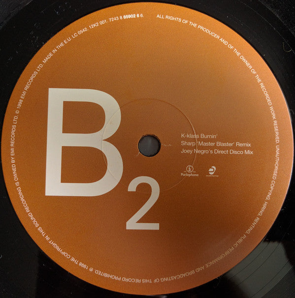 K-klass : Burnin' (12")