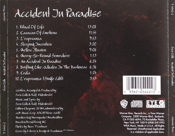 Sven Väth : Accident In Paradise (CD, Album, RE, RP)