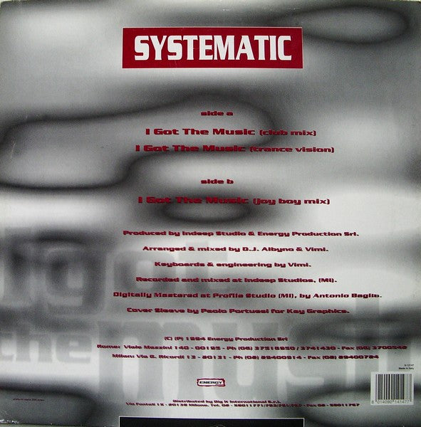 Systematic : I Got The Music (12")