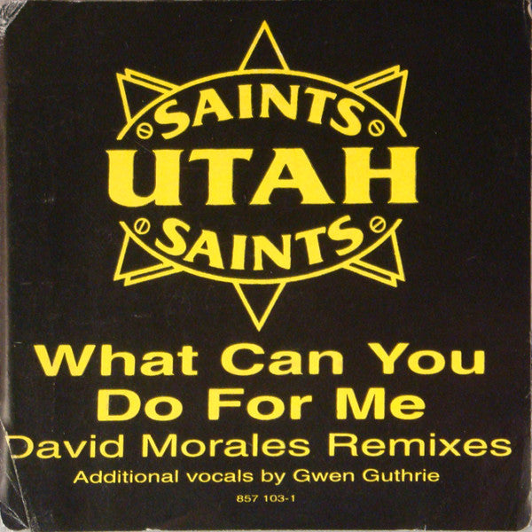 Utah Saints : What Can You Do For Me (12")
