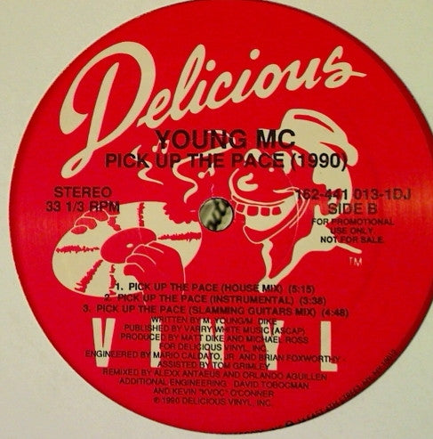 Young MC : Pick Up The Pace (1990) (12", Promo)
