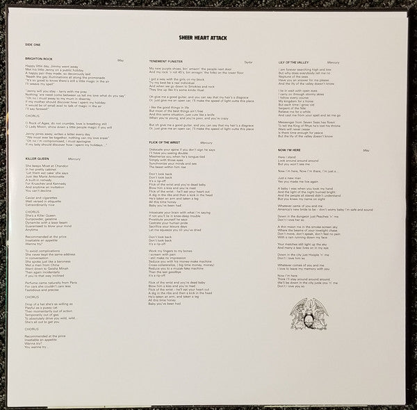 Queen : Sheer Heart Attack (LP, Album, RE, Red)