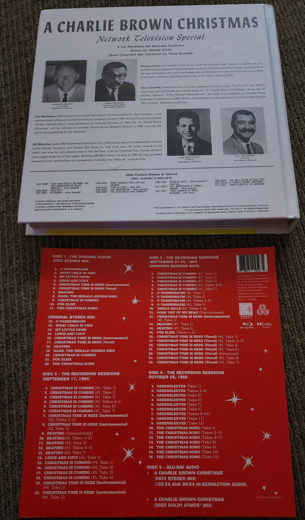 Vince Guaraldi : A Charlie Brown Christmas (Dlx + 4xCD, Album, RE + Blu-ray, Album, Multichann)