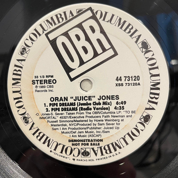Oran 'Juice' Jones : Pipe Dreams (12", Promo)