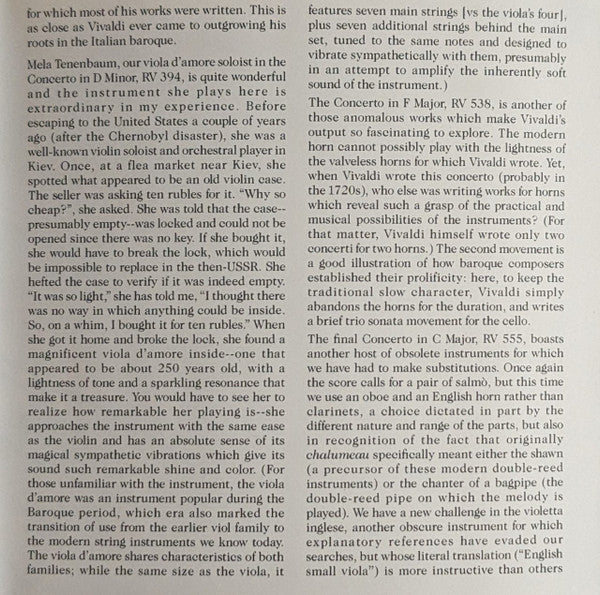Antonio Vivaldi, Philharmonia Virtuosi, Richard Kapp : Vivaldi's Favorites, Vol. 1 (Six Concertos For Diverse Instruments) (CD, Club)