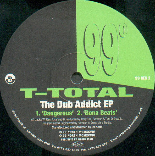 T-Total : The Dub Addict EP (12", EP)