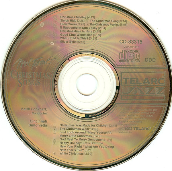 Mel Tormé : Christmas Songs (CD, Album)