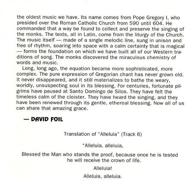 The Benedictine Monks Of Santo Domingo De Silos* : Chant (CD, Album, Club)