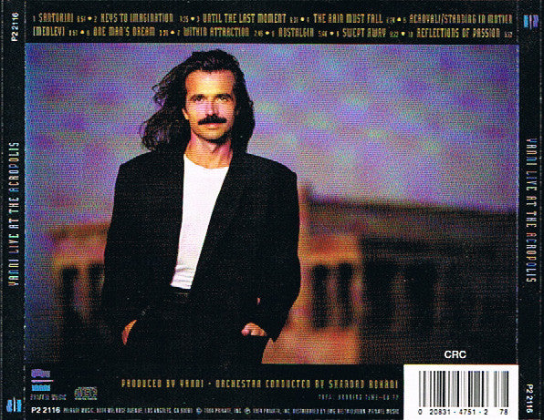 Yanni (2) : Live At The Acropolis (CD, Album, Club)