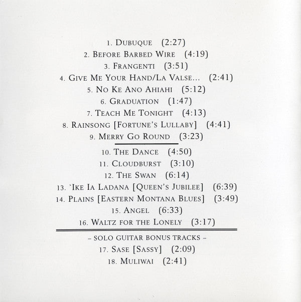 George Winston : Plains (HDCD, Album, Ltd)