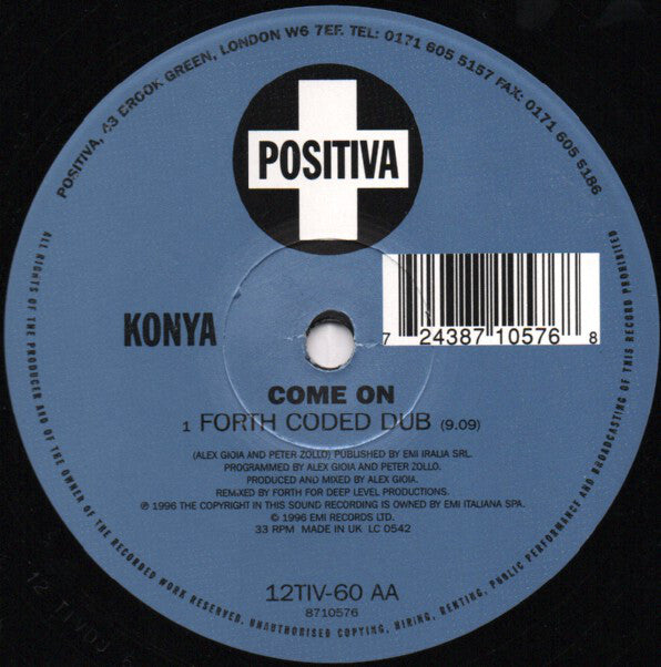 Konya : Come On (12")