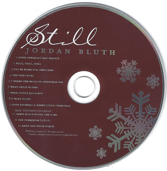 Jordan Bluth : Still (CD, Album)