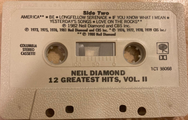 Neil Diamond : 12 Greatest Hits, Vol. II (Cass, Comp)