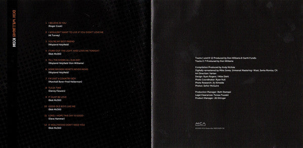 Don Williams (2) : Icon (CD, Comp)