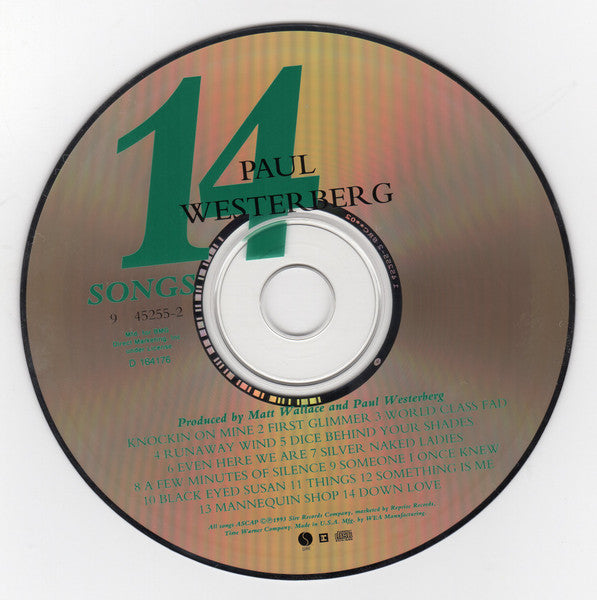 Paul Westerberg : 14 Songs (CD, Album, Club, SRC)