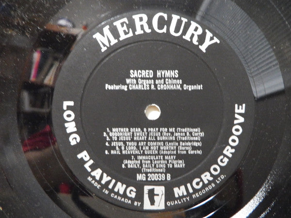Charles R. Cronham : Sacred Hymns (LP, Album, Mono)