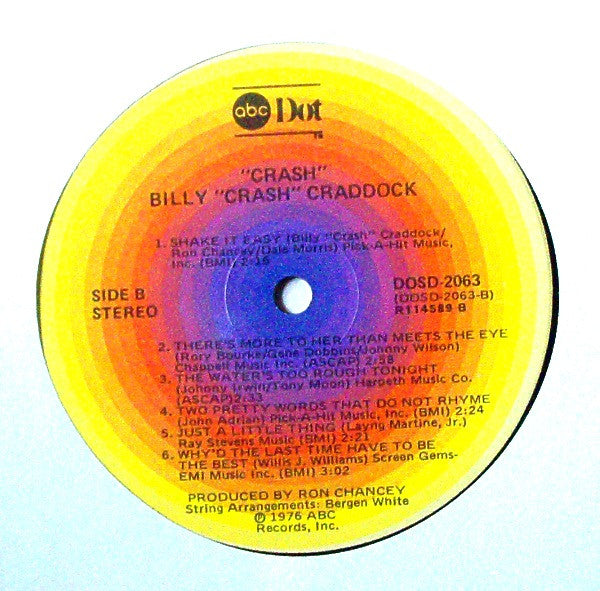 Billy Crash Craddock* : Crash (LP, Album)