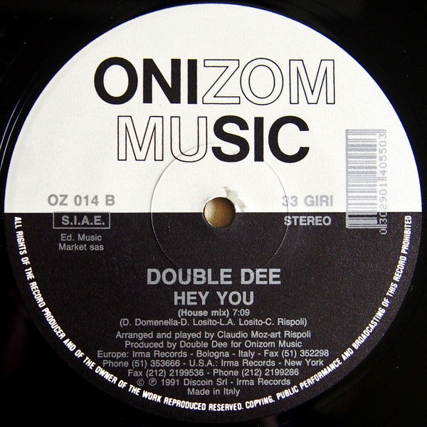 Double Dee : Hey You (12")
