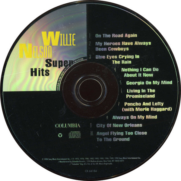 Willie Nelson : Super Hits (CD, Comp)