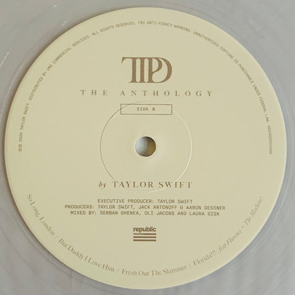 Taylor Swift : The Tortured Poets Department: The Anthology (LP, Cle + LP, Gre + LP, Dar + LP, Gol + Album)