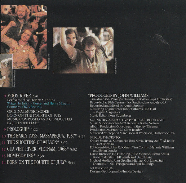 Various : Born On The Fourth Of July (Motion Picture Soundtrack Album) (CD, Album, Club, RE, CRC)