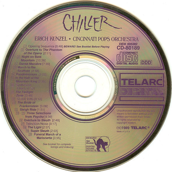 Erich Kunzel, Cincinnati Pops Orchestra : Chiller (CD, Album, Comp)