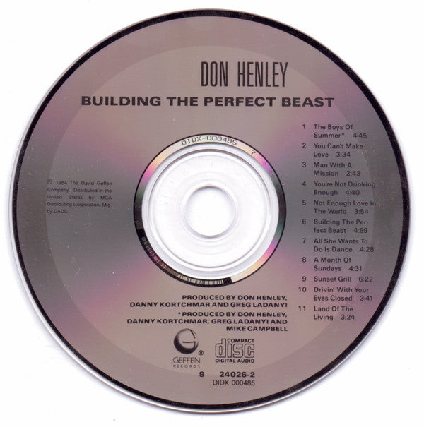 Don Henley : Building The Perfect Beast (CD, Album, RE)