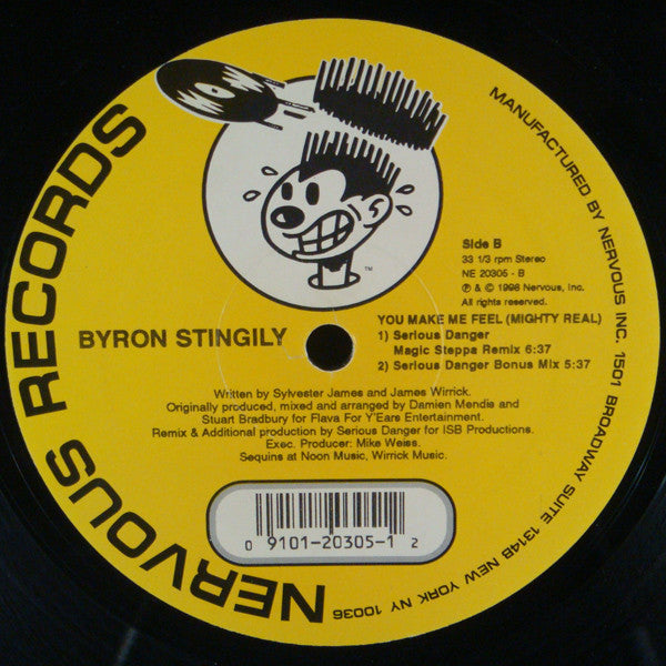 Byron Stingily : You Make Me Feel (Mighty Real) (12")