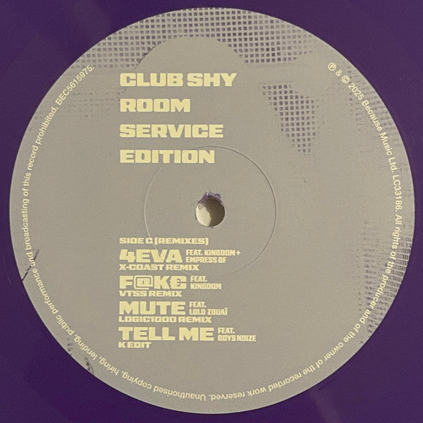 Shygirl : Club Shy (Room Service Edition) (2xLP, Comp, Ltd, Vio)
