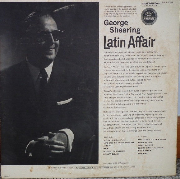 The George Shearing Quintet : Latin Affair (LP, Album)