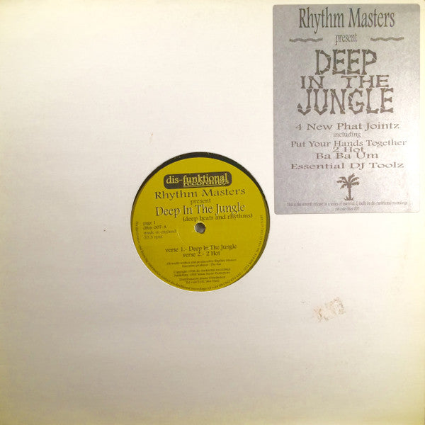 Rhythm Masters : Deep In The Jungle (Deep Beats & Rhythms) (12")