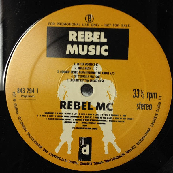 Rebel MC : Rebel Music (LP, Album, Promo)