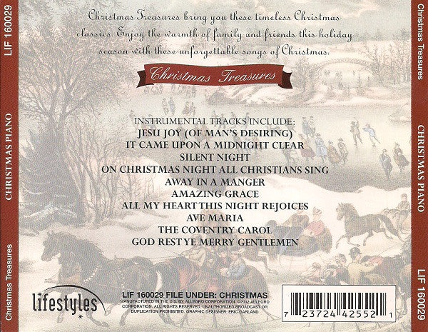 Unknown Artist : Christmas Piano (CD, RP)