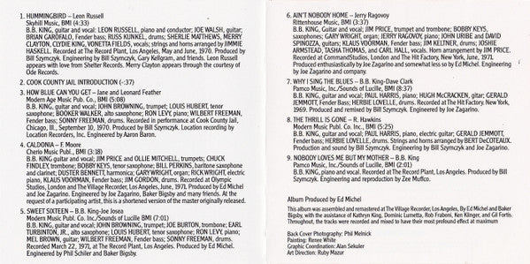 B.B. King : The Best Of B.B. King (CD, Comp, Club)