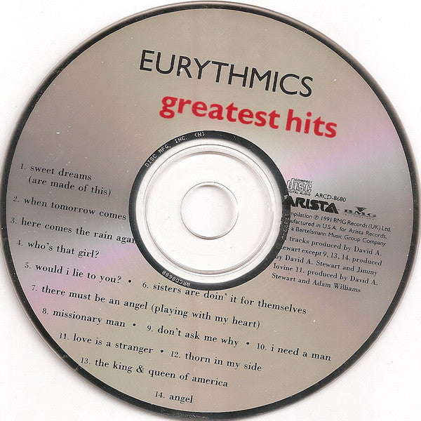 Eurythmics : Greatest Hits (CD, Comp, Club)