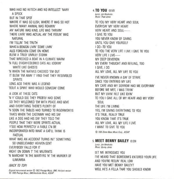 The Manhattan Transfer : Vocalese (CD, Album, PDO)