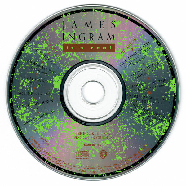James Ingram : It's Real (CD, Album)