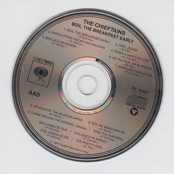 The Chieftains : Boil The Breakfast Early (CD, Album, RE)