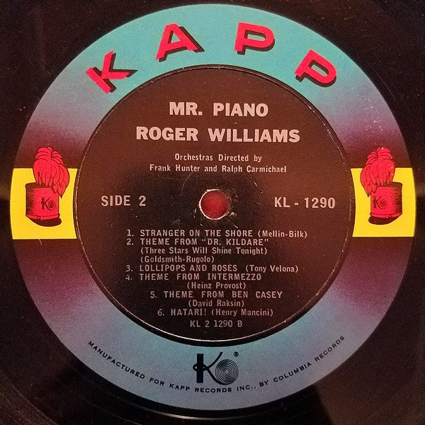 Roger Williams (2) : Mr. Piano (LP, Mono)