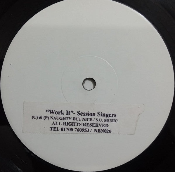 Session Singers (2) : Work It (12", Promo, W/Lbl)