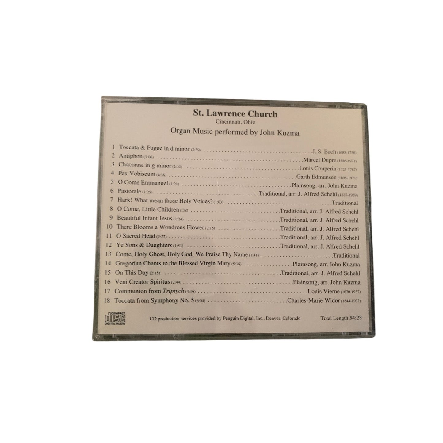 John Kuzma - St. Lawrence Church Cincinnati Ohio